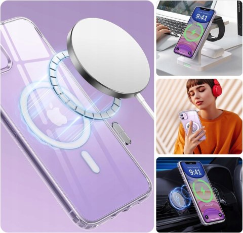 ETUI CASE DO IPHONE 13 MINI CLEAR DO MAGSAFE WZMACNIANE PRZEŹROCZYSTE