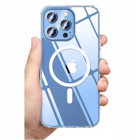 ETUI DO IPHONE 11 PRO MAX PRZEZROCZYSTE MAGSAFE CASE WZMACNIANE BEZBARWNE