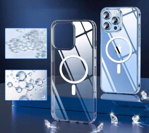 ETUI DO IPHONE 11 PRO MAX PRZEZROCZYSTE MAGSAFE CASE WZMACNIANE BEZBARWNE