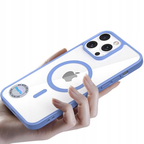 ETUI DO IPHONE 11 PRO NIEBIESKI DO MAGSAFE PRZEZROCZYSTE CASE OBUDOWA CASE