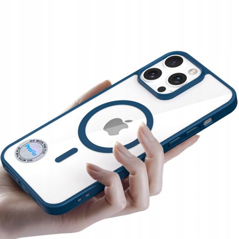 ETUI DO IPHONE 11 PRO NIEBIESKI DO MAGSAFE PRZEZROCZYSTE CASE OBUDOWA