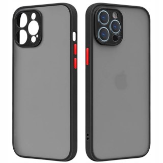 ETUI DO IPHONE 14 PRO MAX CZARNE MATOWE SILIKON WYTRZYMAŁE