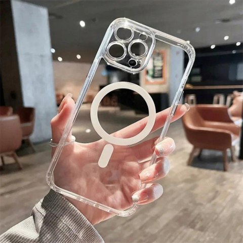 ETUI DO IPHONE 15 PRO MAX DO MAGSAFE CLEAR CASE RING OBUDOWA PRZEZROCZYSTE