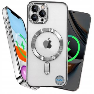 Etui Case do iPhone 11 PRO MAX do MagSafe SREBRNE ochrona aparatu KOLORY