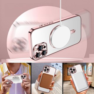 Etui do iPhone 14 PRO Różowe Rose Gold do MagSafe ochrona aparatu kolory