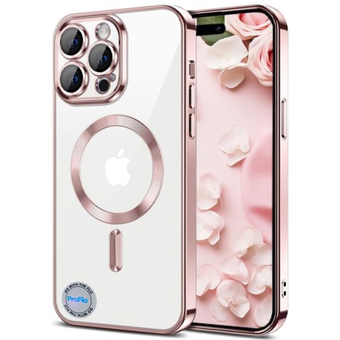 Etui do iPhone 15 PRO MAX Różowe 6.7" ROSE GOLD Różowy do MagSafe