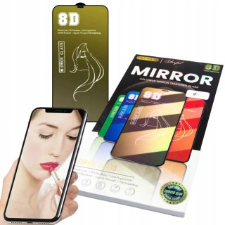 SZKŁO HARTOWANE DO IPHONE 14 PRO MAX SZYBKA MIRROR LUSTRO 8D WYRZYMAŁE