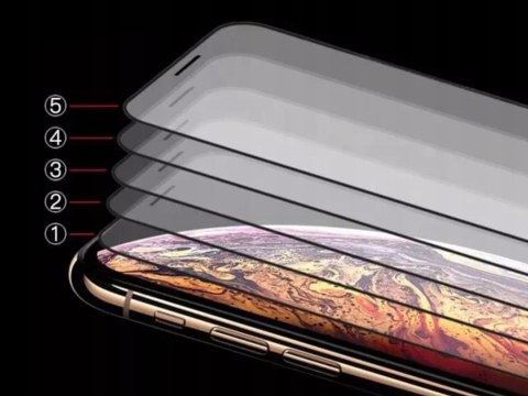 SZKŁO NA EKRAN DO IPHONE 12 GOLD SZYBKA HARTOWANE MIRROR LUSTRO WYRZYMAŁE