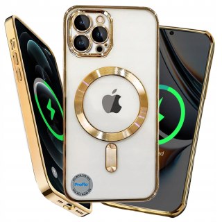 Case do iPhone 14 Pro złoty do MagSafe złote etui ochrona aparatu Gold