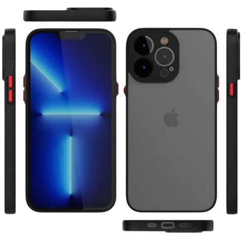 ETIU DO IPHONE 15 PRO MAX CZARNE MATOWE SILIKON WYTRZYMAŁE