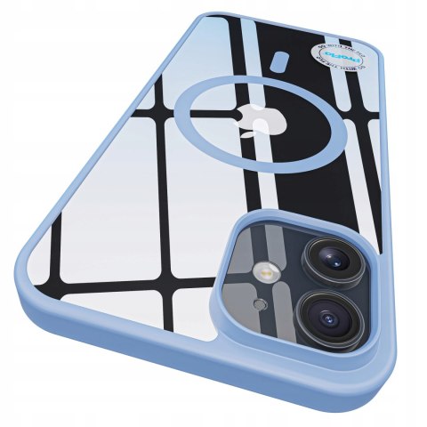 ETUI DO IPHONE 11 CLEAR TRANSPARENTNE DO MAGSAFE NIEBIESKI CASE do iphon