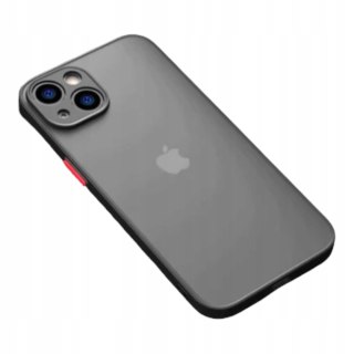 ETUI DO IPHONE 14 CZARNE MATOWE KLASYCZNE SILIKON MATT - Elegancja