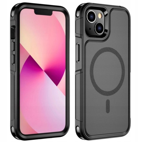 ETUI DO IPHONE 14 PANCERNE PODWÓJNA DWUWARSTWOWA OCHRONA MOCNY MAGNES