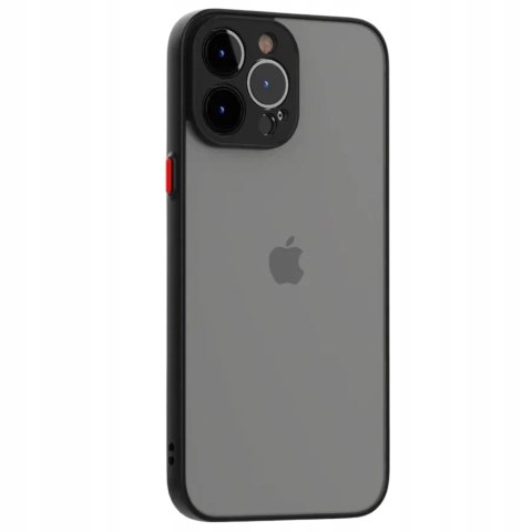 ETUI DO IPHONE 14 PRO MAX CZARNE MATOWE SILIKON WYTRZYMAŁE