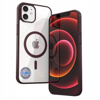 ETUI NA TELEFON IPHONE 11 BORDOWE RED DO MAGSAFE PRZEZROCZYSTE CASE