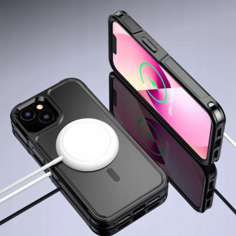 ETUI NA TELEFON IPHONE 15 WYTRZYMAŁE DO MAGSAFE PODWÓJNA OCHRONA PANCERNE