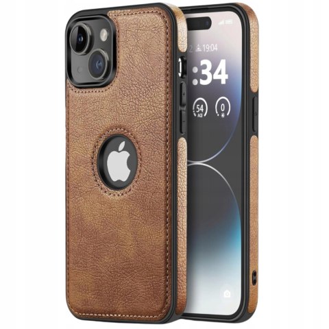 ETUI SKÓRZANE DO IPHONE 15 CASE PREMIUM BRĄZOWY DO IPHON najwyższa jakość