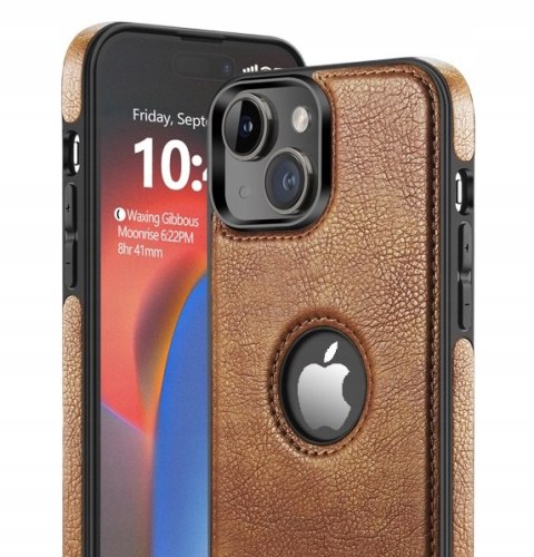 ETUI SKÓRZANE DO IPHONE 15 CASE PREMIUM BRĄZOWY DO IPHON najwyższa jakość