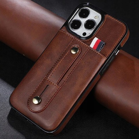 Etui do iPhone 11 Pro Max 6,5" skórzane Case skórzany brązowy portfel