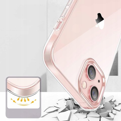 Etui do iPhone 14 przezroczyste WYTRZYMAŁE WZMACNIANE case obudowa clear