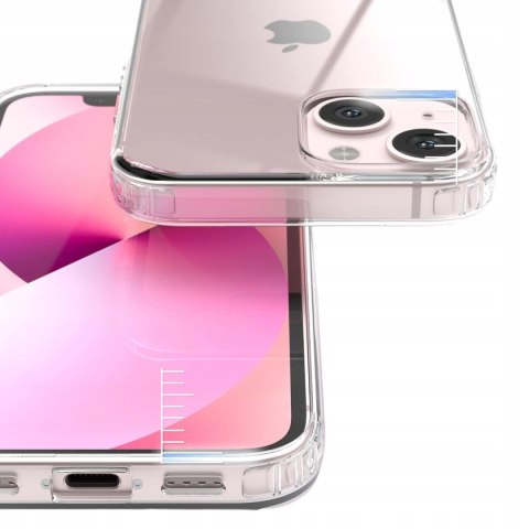 Etui do iPhone 14 przezroczyste WYTRZYMAŁE WZMACNIANE case obudowa clear