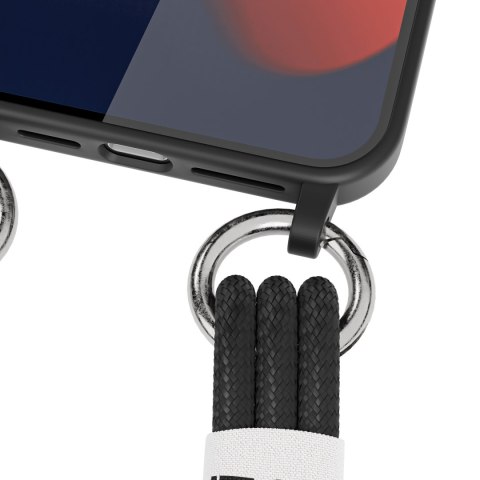 Etui na Ramię ze Sznurkiem do iPhone 14 Czarne Case Czarny Obudowa