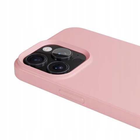 Etui ze Sznurkiem do iPhone 12 Pro Max Różowe Pudrowy Różowy Case Obudowa