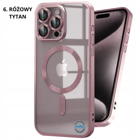 Etui do iPhone 11 Pro Max 6,7" kolor Tytan Naturalny do MagSafe bezbarwne