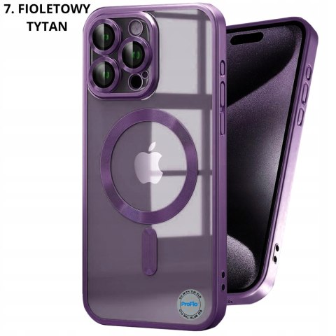 Etui do iPhone 11 Pro Max 6,7" kolor Tytan Naturalny do MagSafe bezbarwne