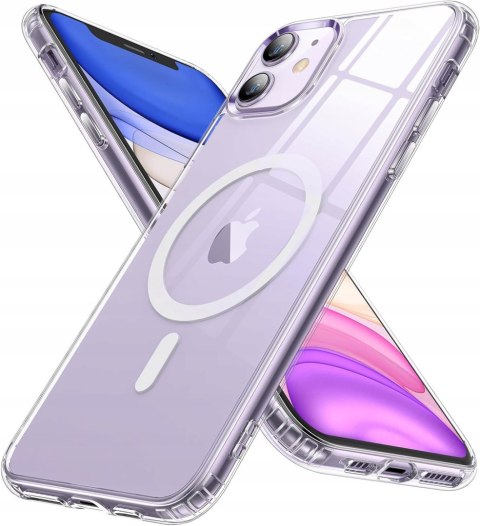 CASE ETUI DO IPHONE 11 CLEAR DO MAGSAFE WZMACNIANE PRZEŹROCZYSTE OBUDOWA