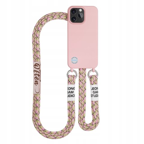 Etui ze Sznurkiem do iPhone 11 Pro Max Różowe Pudrowy Różowy Case Obudowa