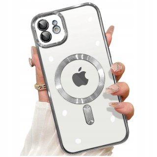 SREBRNE ETUI DO IPHONE 12 OCHRONA WYSPY APARATÓW OBIEKTYWÓW SILVER