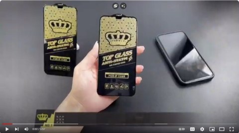 Szkło hartowane do IPHONE 11 PRO MAX z czarnym obramowaniem WYRZYMAŁE