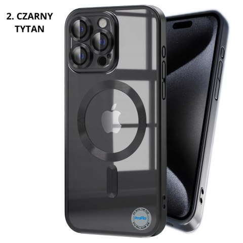 Etui do iPhone 11 Pro 6,1" Tytan Naturalny MATOWY do MagSafe bezbarwne