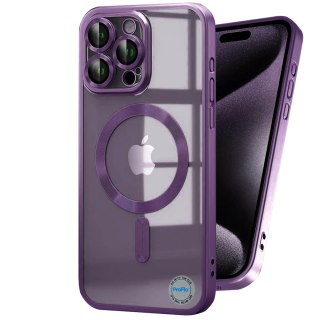 Etui do iPhone 11 Pro Fioletowe Matowe do MagSafe kolor Purpurowy Mat