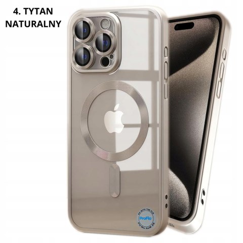 Etui do iPhone 11 Pro Max 6,7" Niebieskie Matowe Tytan Niebieski do MagSafe