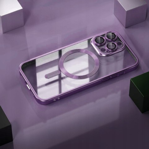 Etui do iPhone 13 Pro Max Fioletowe Matowe do MagSafe Purpurowy Mat