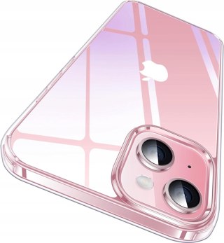 Etui Case do iPhone 15 przezroczyste WZMACNIANE bezbarwne