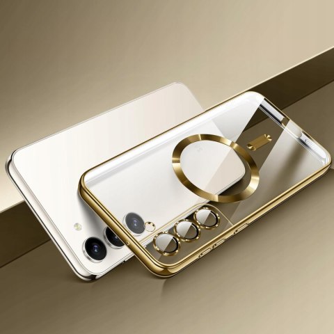 Etui do SAMSUNG S21FE do MagSafe ZŁOTE gold obudowa do S21FE