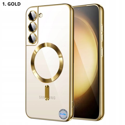 Etui do SAMSUNG S21FE do MagSafe ZŁOTE gold obudowa do S21FE