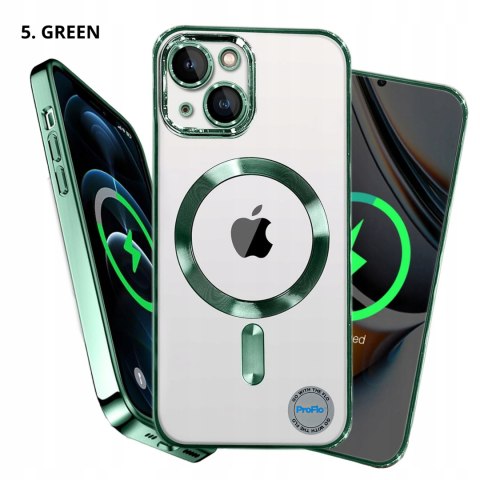 Etui do iPhone 14 ZIELONE do MagSafe case zielony ochrona aparatu