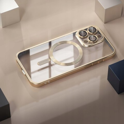 Etui do iPhone 15 Pro 6,1" ZŁOTE MAT do MagSafe kolor Złoty Tytan Gold